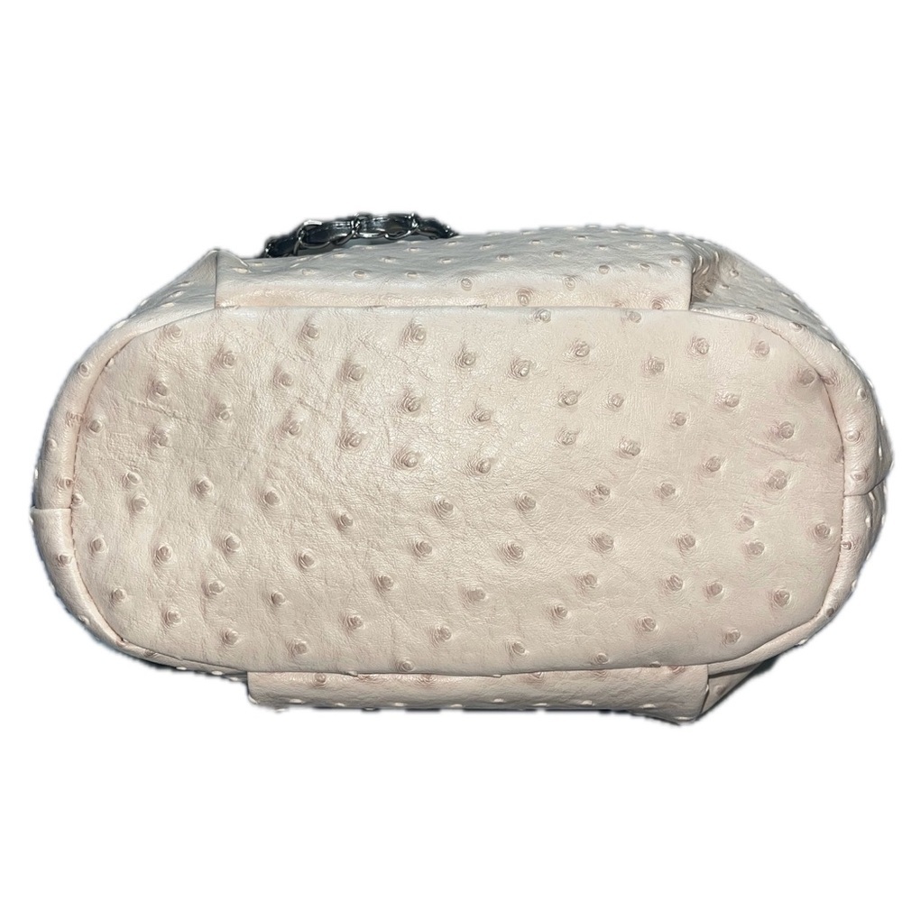 Laila Bags From Disney World Reversible Blush Ostrich/Silver-Gray Metallic Bag - Picture 4 of 9